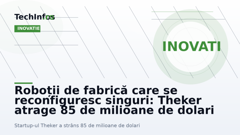 Roboții de fabrică care se reconfiguresc singuri: Theker atrage 85 de milioane de dolari