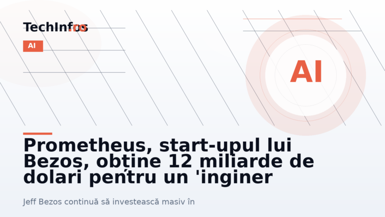 Prometheus, start-upul lui Bezos, obține 12 miliarde de dolari pentru un ‘inginer general artificial’