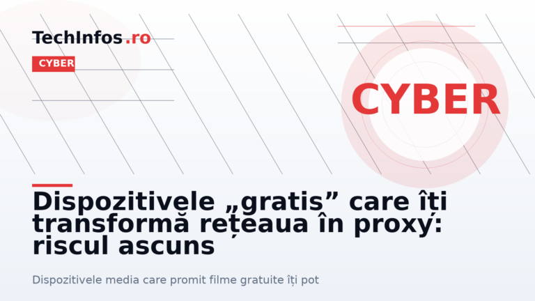 Dispozitivele „gratis” care îți transformă rețeaua în proxy: riscul ascuns