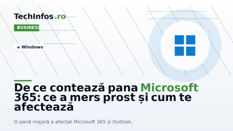 De ce contează pana Microsoft 365: ce a mers prost și cum te afectează