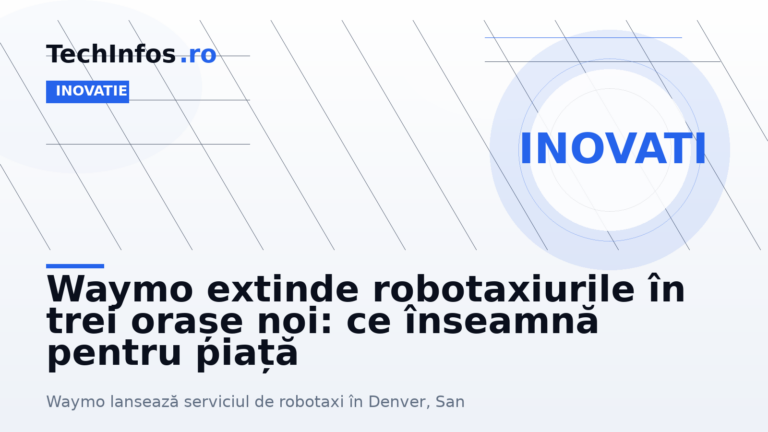 Waymo extinde robotaxiurile în trei orașe noi: ce înseamnă pentru piață