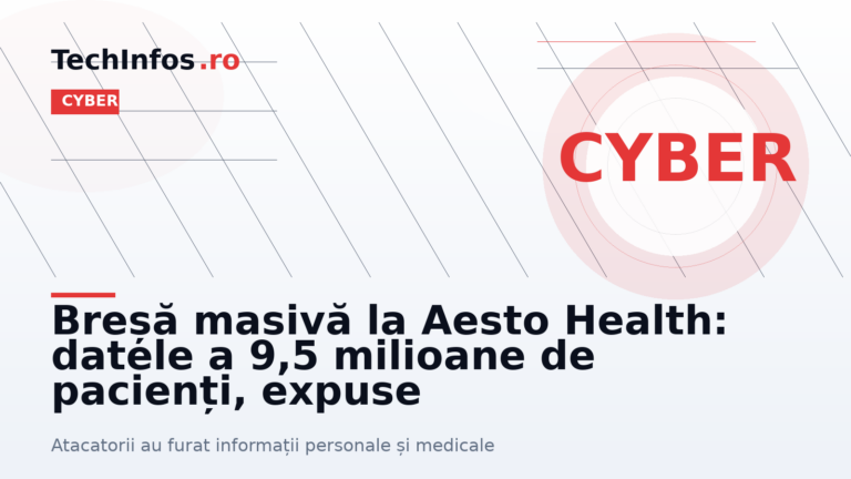 Breșă masivă la Aesto Health: datele a 9,5 milioane de pacienți, expuse
